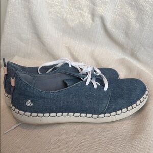 Clark’s Cloudsteppers Denim Lace-Up Women's Shoes - BlueSz 7.5